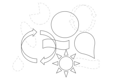 陽(yáng)光、循環(huán)、綠色、科技因素構(gòu)成正能量科技新LOGO圖形聯(lián)想